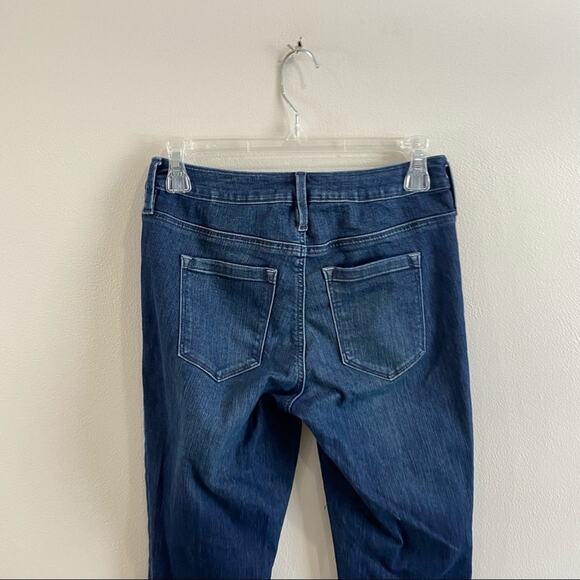 Athleta Sculptek Dark Wash Stretch Skinny Jeans Sculpting Denim Sz 2 - Picture 5 of 11